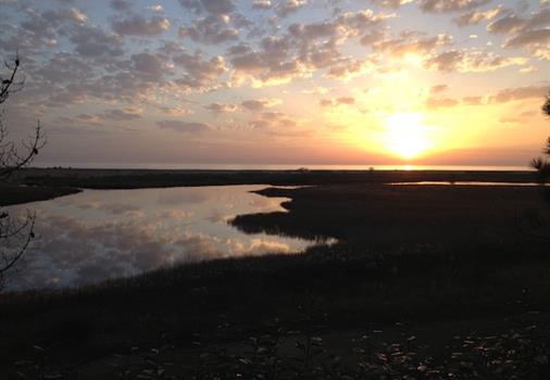 sunset reserve of the beautiful henriette camping Les Tulipes in vendee seaside with direct access beach next to the slice on sea