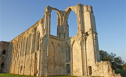 Maillezais Abbey near Camping ** les Tulipes, Vendée - Camping les tulipes
