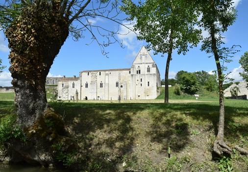Maillezais Abbey near Camping ** les Tulipes, Vendée